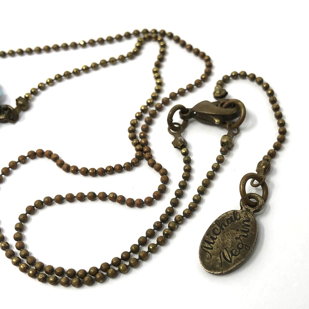 Michal Negrin Victorian-inspired floral and Swarovski crystal pendant necklace - Picture 10 of 11